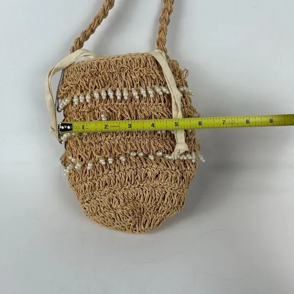 Mini Embellished Pearl Bucket Bag -‎ A New Day New With Tags NWT - Picture 9 of 9